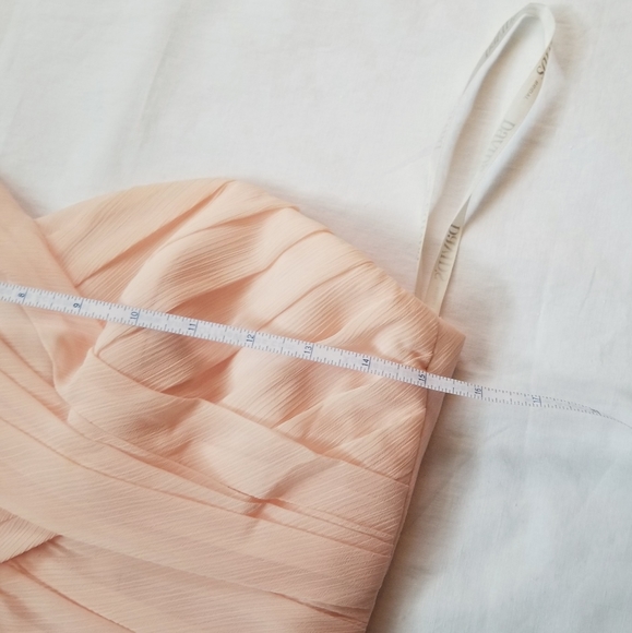 Pink Strapless Bridesmaid Dress - Picture 8 of 9